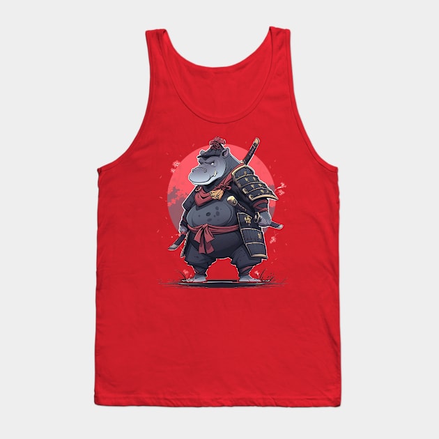 hippo Tank Top by fancy ghost